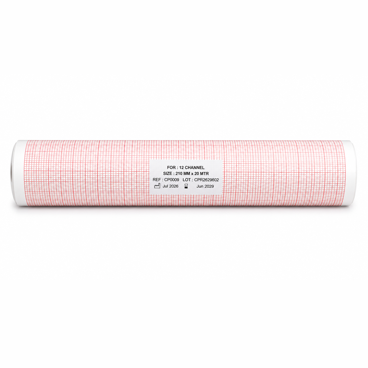 ECG Paper Roll Compatible with 12 Channel ECG Machine (Pack of 10)