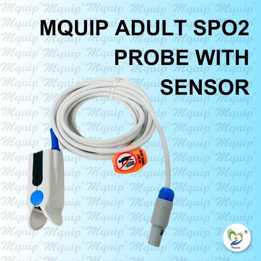 Adult SPO2 Probe and Sensor Compatible with Edan Multipara Monitor (6 Pin 2 Cut)