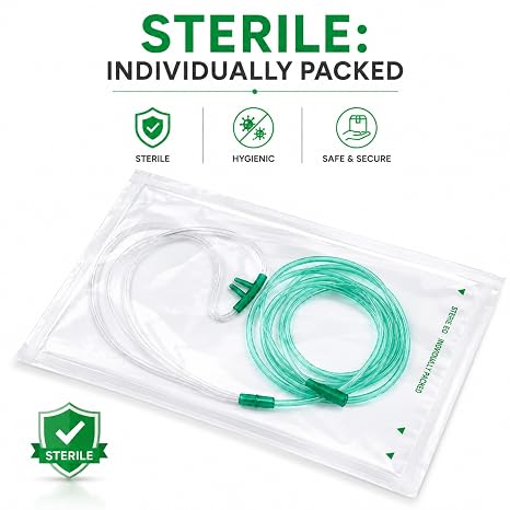 Adult Nasal Oxygen Cannula with 2 meter tubing