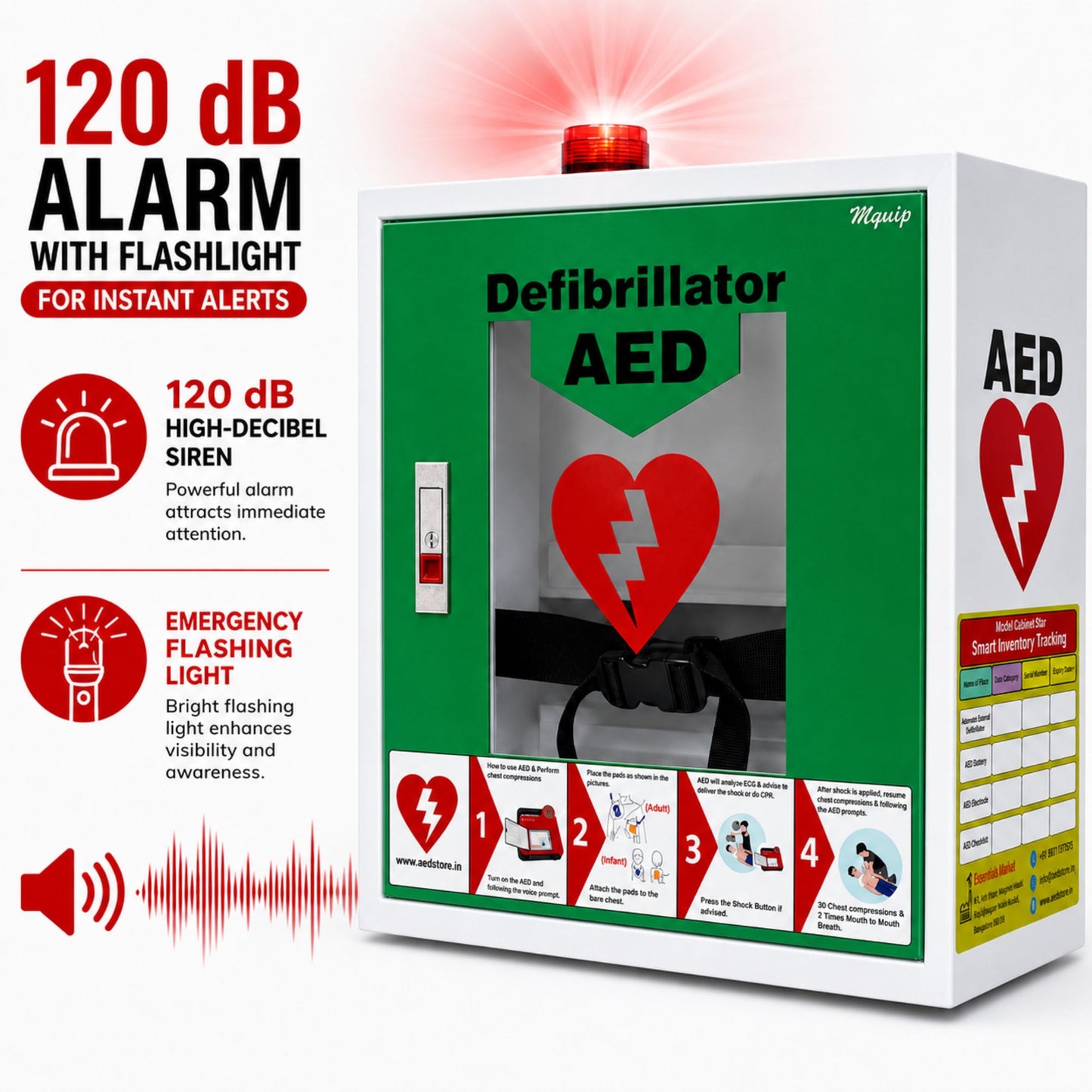 AED Cabinet – Cabby Star (Green)