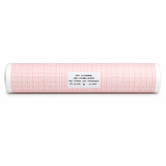 ECG Paper Roll Compatible with 12 Channel ECG Machine (Pack of 10)