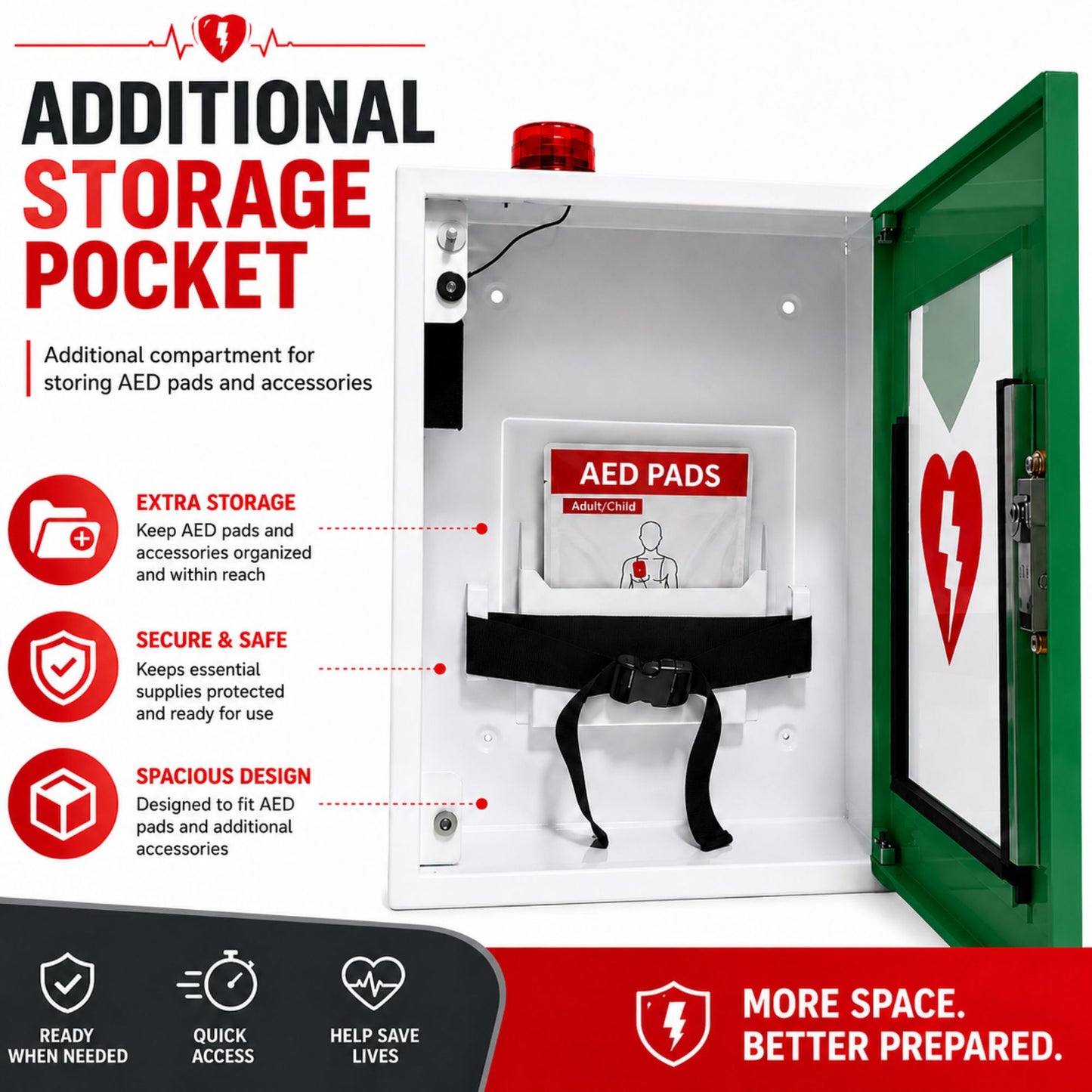 AED Cabinet – Cabby Star (Green)