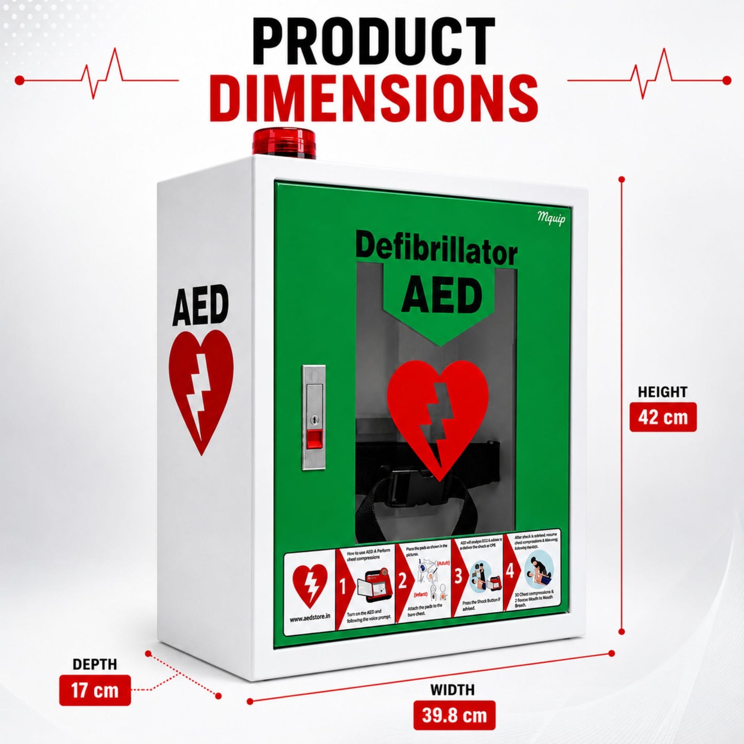 AED Cabinet – Cabby Star (Green)
