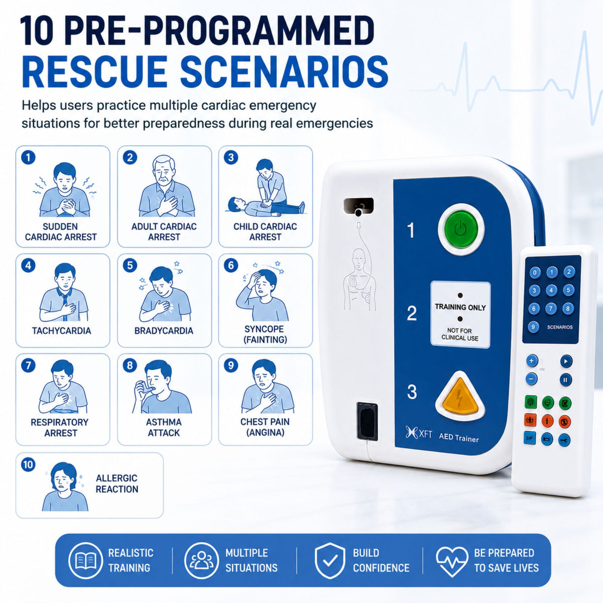 AED TRAINER MODEL: XFT-120C+