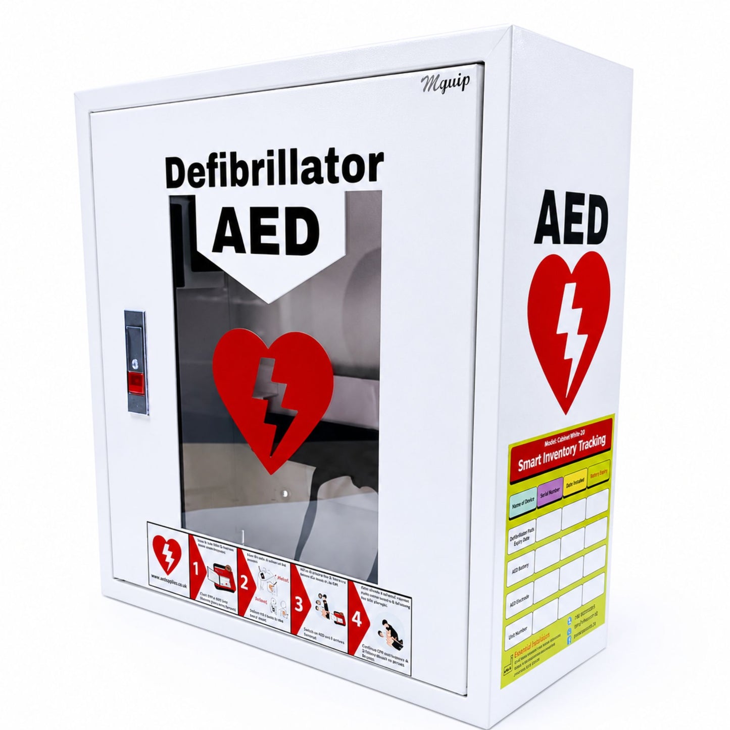 AED Cabinet Model – Cabby White 2.0 (White)
