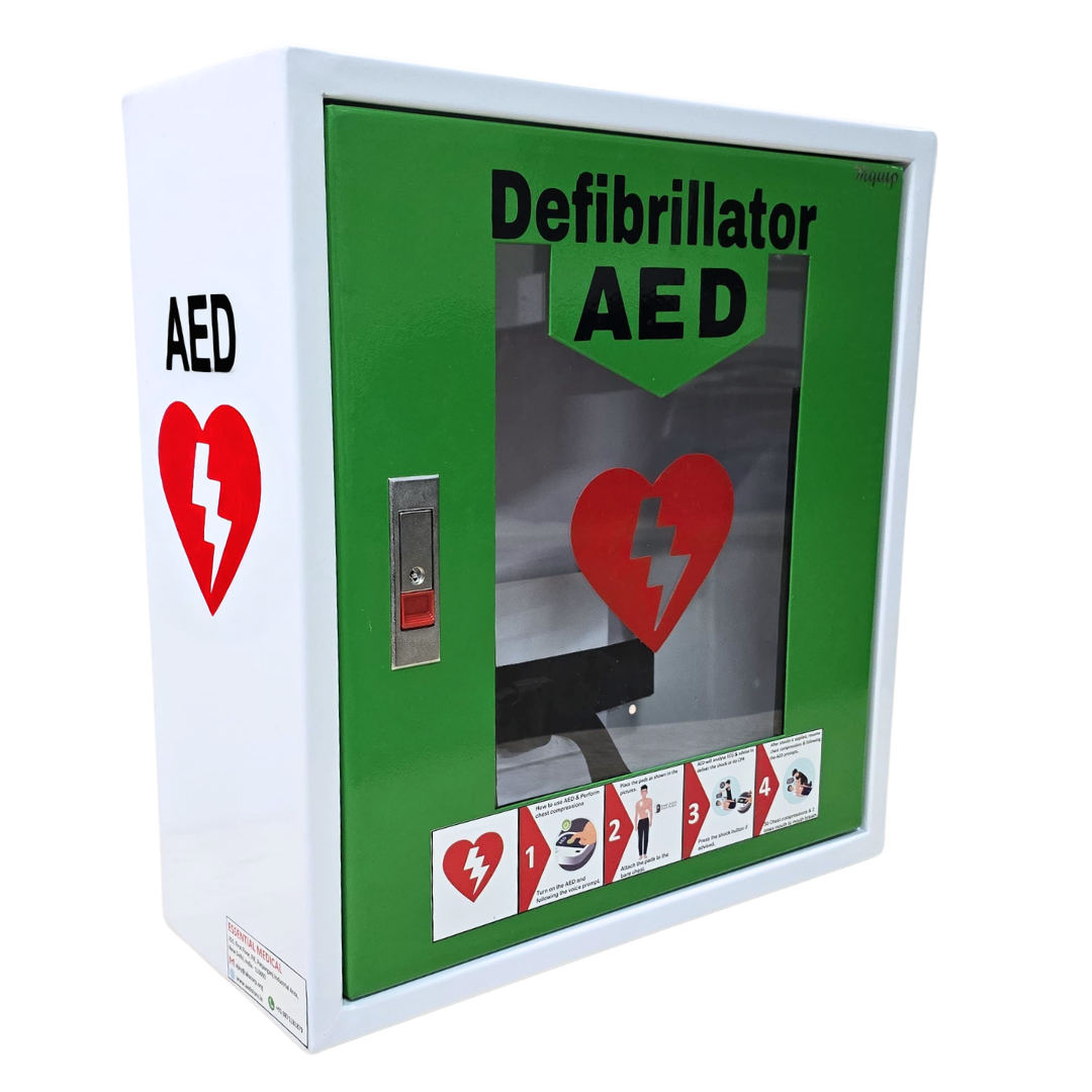 AED Cabinet Model – Cabby White 2.0 (Green)