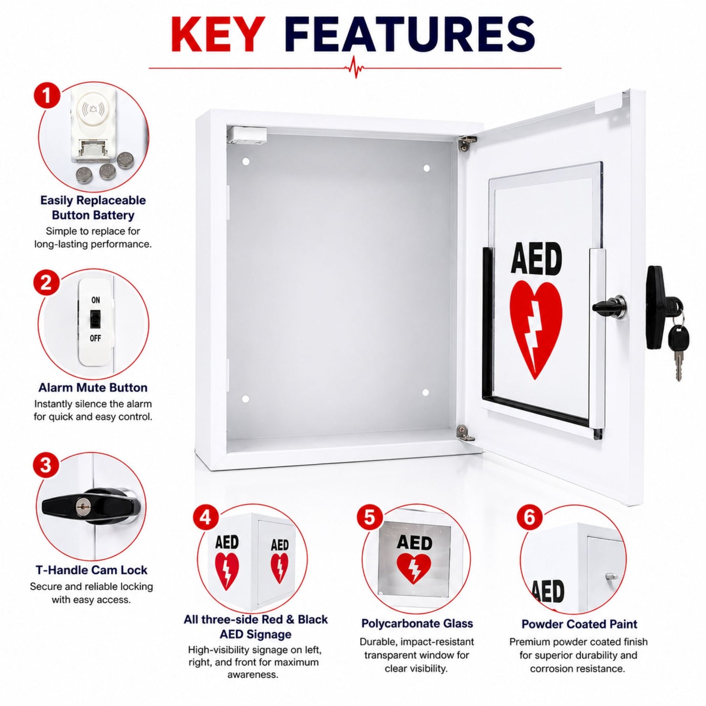AED Cabinet Model- Cabby-ECO