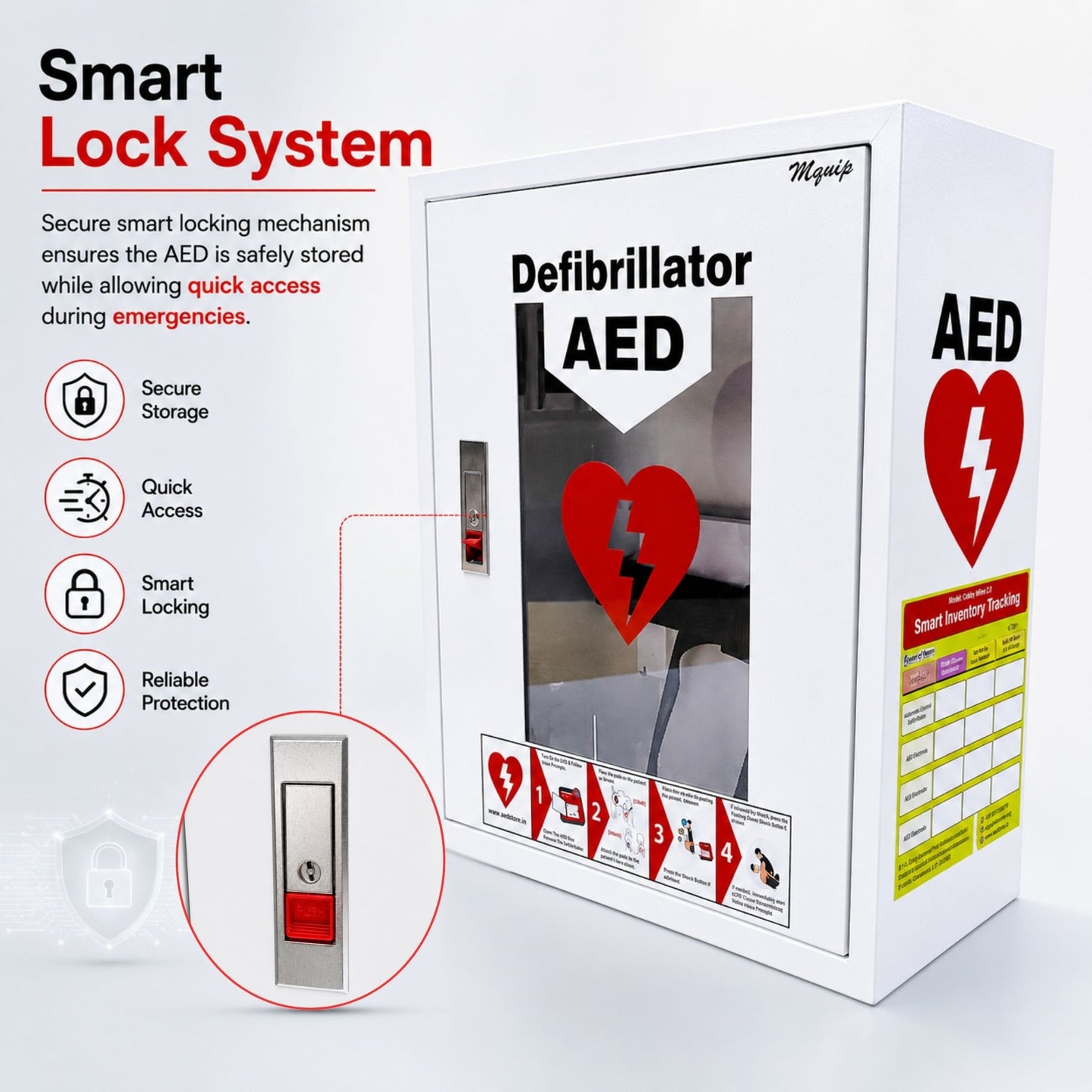 AED Cabinet Model – Cabby White 2.0 (White)
