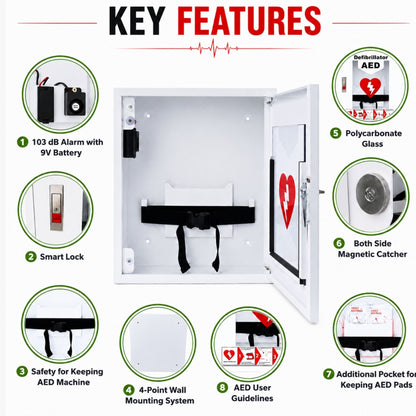 AED Cabinet Model – Cabby White 2.0 (White)