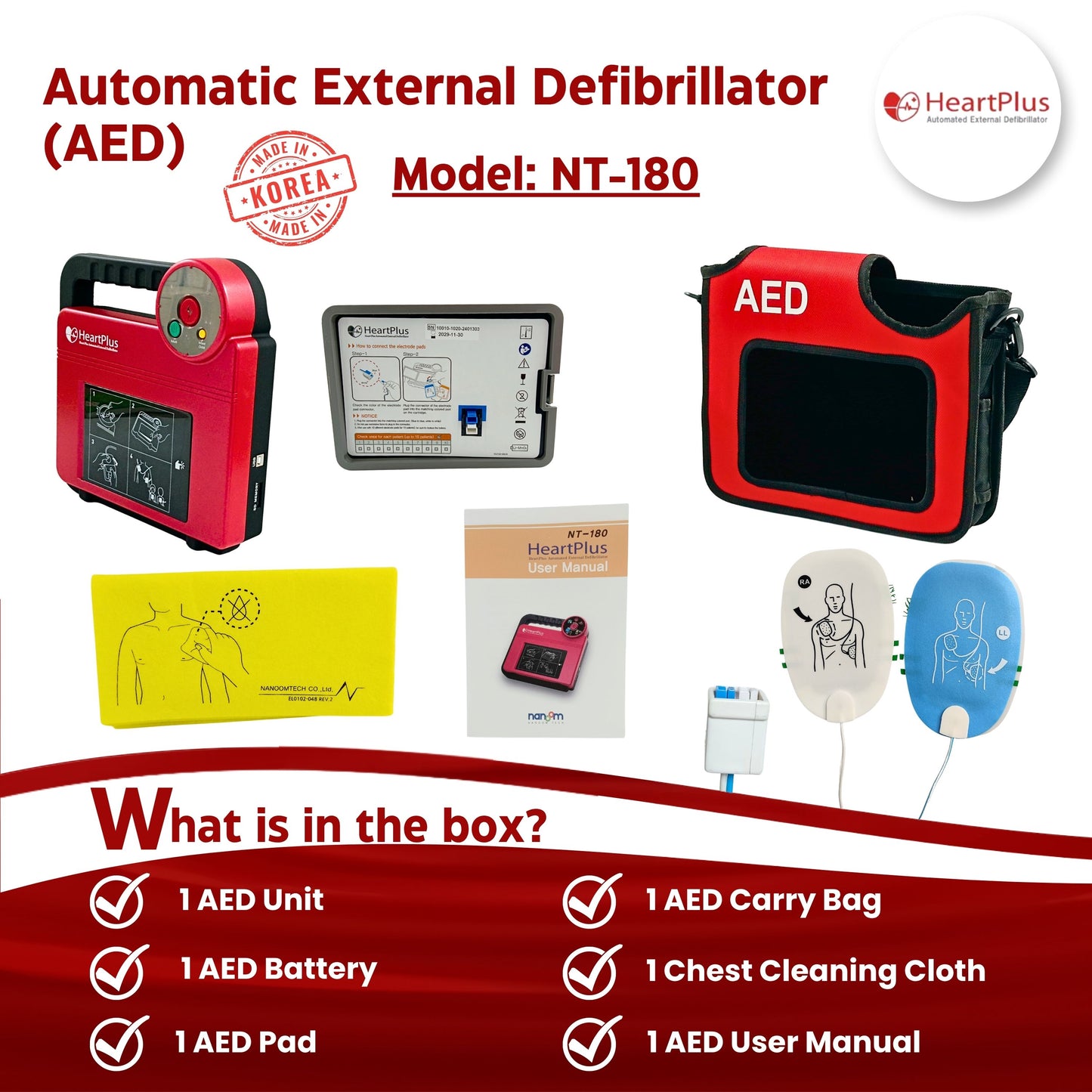 Automatic External Defibrillator – AED (Made in Korea)