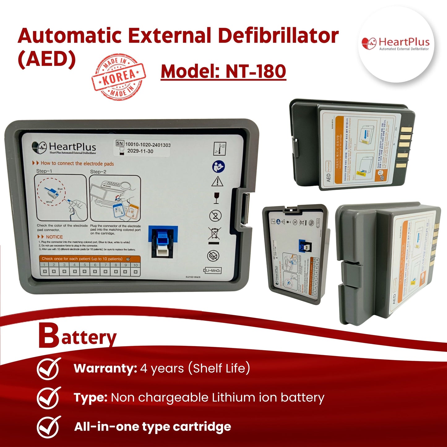 Automatic External Defibrillator – AED (Made in Korea)