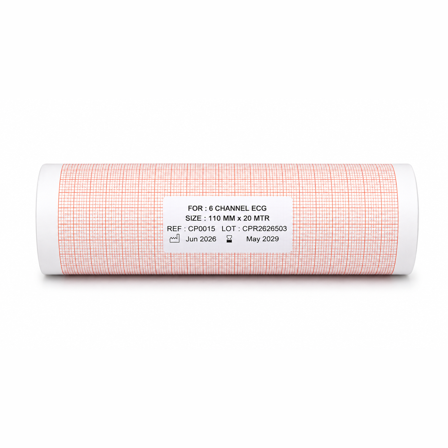 ECG Paper Roll Compatible with 6 Channel ECG Machine (Pack of 10)