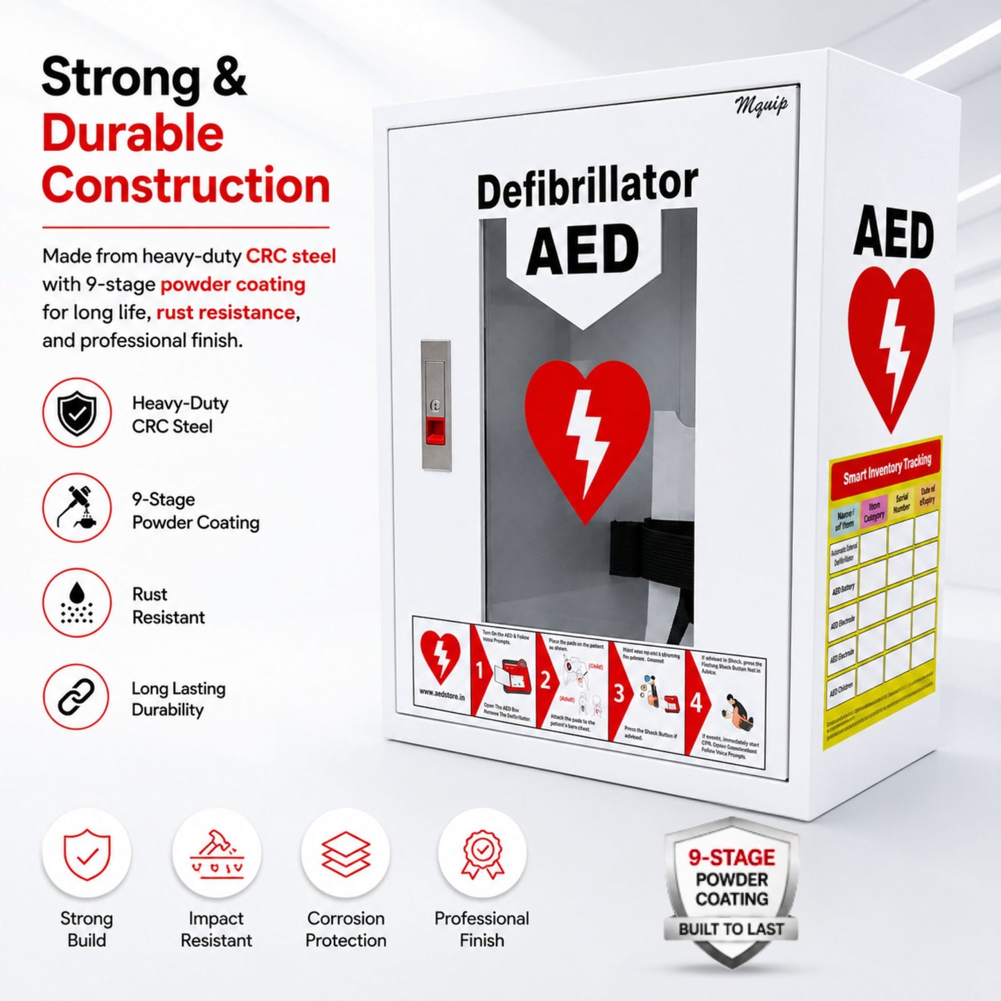 AED Cabinet Model – Cabby White 2.0 (White)