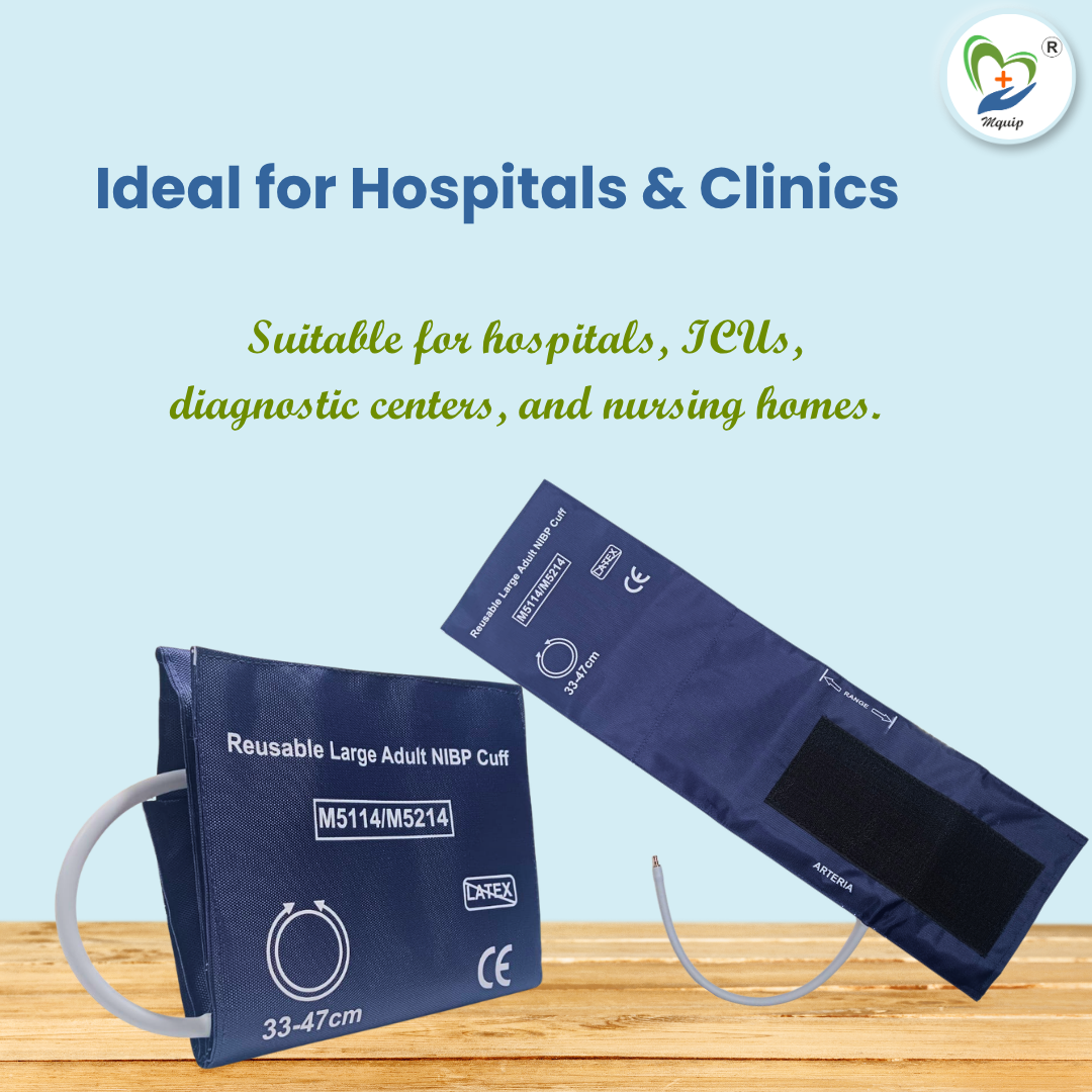 Reusable Large Adult NIBP Cuff (Size 33-47 cm)