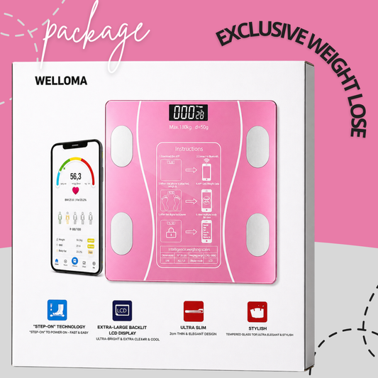 Smart Body Composition Weighing Scale with Bluetooth
