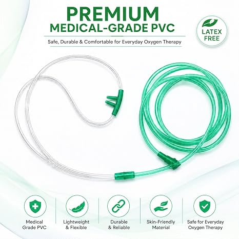 Adult Nasal Oxygen Cannula with 2 meter tubing