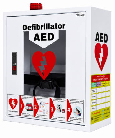 AED Cabinet with strobe Model- Cabby Star (White)